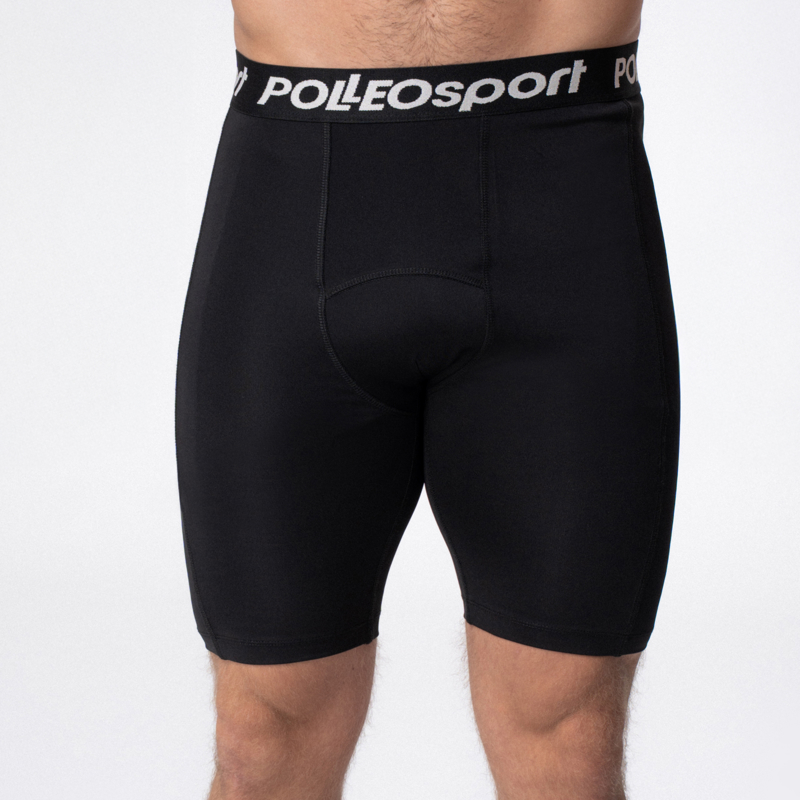 Polleo Men's Chronos Motion Compression Shorts, Black - S